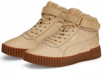 PUMA Carina 2.0 Winterized Mid-Top Sneaker gef&uuml;ttert Damen light sand/light