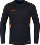 JAKO Challenge Sweatshirt Kinder schwarz/neonorange 152