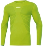 JAKO Comfort 2.0 langarm Funktionsshirt Kinder neongr&uuml;n 140/152