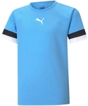 PUMA teamRISE Trikot Kinder team light blue/black/white 152