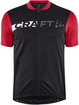 CRAFT Core Endur Logo Fahrradtrikot Herren 999430 - black/bright red XXL