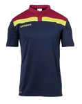 uhlsport Offense 23 Poloshirt marine/bordeaux/fluo gelb 140