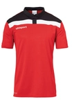 uhlsport Offense 23 Poloshirt rot/schwarz/weiss 152