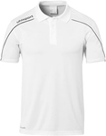 uhlsport Stream 22 Poloshirt wei&szlig;/schwarz 4XL