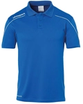 uhlsport Stream 22 Poloshirt azurblau/wei&szlig; 164