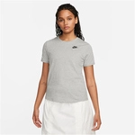 NIKE Sportswear Club Essentials T-Shirt Damen 063 - dk grey heather S