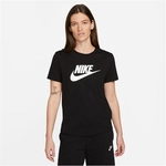NIKE Sportswear Essentials Logo T-Shirt Damen 010 - black/white L
