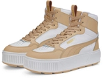 PUMA Karmen Rebelle Mid-Top Plateau Sneaker Damen PUMA white/light sand 38