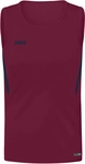 JAKO Challenge Tanktop Kinder maroon/marine 164
