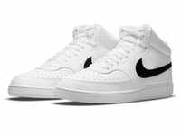 NIKE Court Vision Next Nature Mid-Top Sneaker Herren white/black-white 47.5