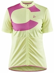 CRAFT Core Endur Logo Fahrradtrikot Damen 541719 - giallo/camelia M