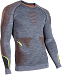 UYN Ambityon langarm Funktionsshirt melange Herren black melange/orange/yellow...