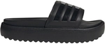 adidas Platform adilette Plateau Badelatschen Damen HQ6179 - core black/core