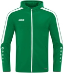 JAKO Power Kapuzenjacke Kinder 200 - sportgr&uuml;n 128