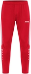 JAKO Power Trainingshose Kinder 105 - rot/wei&szlig; 128