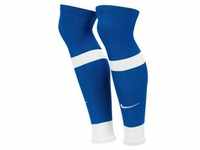NIKE MatchFit Fußball Sleeve-Stutzen royal blue/white S/M