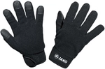 JAKO Fleece-Feldspielerhandschuhe mit Klettverschluss schwarz 10