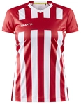 CRAFT Progress 2.0 Stripe Trikot Damen 430900 - bright red/white XS