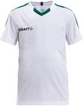 CRAFT Progress Contrast Trikot Kinder 3900 - white/team green 122/128