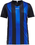 CRAFT Progress Stripe Trikot Kinder 9346 - black/club cobolt 122/128