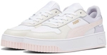 PUMA Carina Street Plateau Sneaker Damen 10 - PUMA white/frosty pink/alpine snow 40