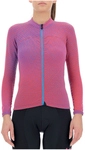 UYN Spectre Winter Overwear langarm Fahrrad-Trikot Damen pink galaxy L