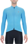 UYN Airwing Winter langarm Fahrradtrikot Herren turquoise/black L
