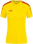 JAKO Power kurzarm Trikot Damen 302 - citro/rot 34