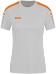 JAKO Power kurzarm Trikot Damen 846 - soft grey/neonorange 34