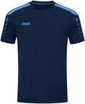JAKO Power kurzarm Trikot Kinder 910 - marine/skyblue 116