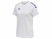 hummel Core XK Poly Trainingsshirt Damen white/true blue XS