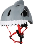 CRAZY SAFETY Shark Fahrradhelm Kinder 0107 - grey S (49-55 cm)