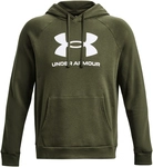 UNDER ARMOUR Rival Fleece Logo Hoodie Herren 390 - marine od green/white S