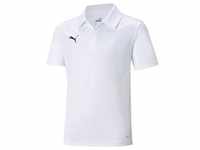 PUMA teamLIGA Sideline Poloshirt Kinder PUMA white/PUMA black 116