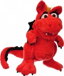 Feuerdrache Elsa Handpuppe