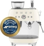 Smeg Espressomaschine mit Mahlwerk EGF03 2 Tassen 1650 W 50's Style creme