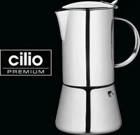 Cilio Espressokocher 10 Tassen Aida edelstahl