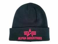 Alpha Industries 3D Beanie rot