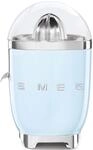 SMEG Zitruspresse "CJF11PBEU", blau (pastellblau), B:16,5cm H:28,1cm T:18,9cm,