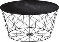 Couchtisch SALESFEVER "Caorle Coffeetable: Harmonisches Wohnambiente", schwarz