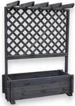 Spalier PROMADINO, grau (anthrazit), B:102cm H:140cm T:65cm, Holzwerkstoff,