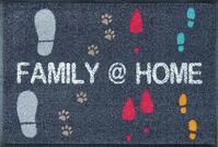 Fu&szlig;matte "Family @ Home" Gr. 2, bunt, B:50cm H:9mm L:75cm, Kunstfaser, WASH+DRY BY
