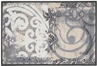 Fu&szlig;matte "Arabesque" Gr. 2, beige (beige, grau), B:50cm H:9mm L:75cm, Kunstfaser,