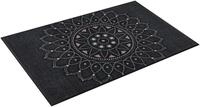 Teppich "Purnima", grau (dunkelgrau), B:75cm H:7mm L:120cm, Polyamid, WASH+DRY...