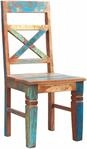 4-Fu&szlig;stuhl SIT "Keszthely 2er-Set aus Altholz im Vintage- und Industrial-Design",