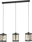 EGLO H&auml;ngeleuchte "DELLOW Pendellampe - Stahl - E27 - 3X40W - IP20", schwarz, 3, H: