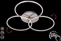 BRILONER LEUCHTEN LED Deckenleuchte "FRAME", silber (wei&szlig;, neutral), Leuchten, LED