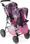 Puppen-Zwillingsbuggy CHIC2000 "Twinny, Einhorn", blau (einhorn), Puppenwagen,