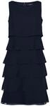 Cocktailkleid VERA MONT "Cocktailkleid mit Volant", Damen, Gr. 36, EURO, blau (night