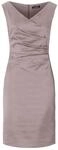 Etuikleid VERA MONT "Etuikleid mit Raffung", Damen, Gr. 36, EURO, grau, 96% Polyester